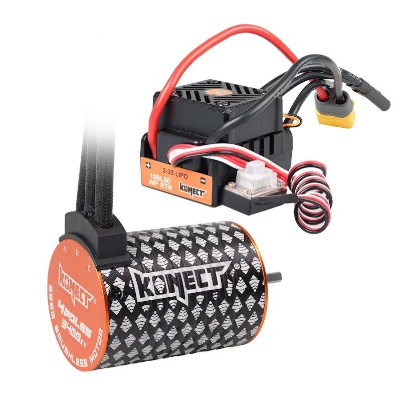 Konect COMBO BRUSHLESS 60A WP + 4P 3650SL 3400KV motor
