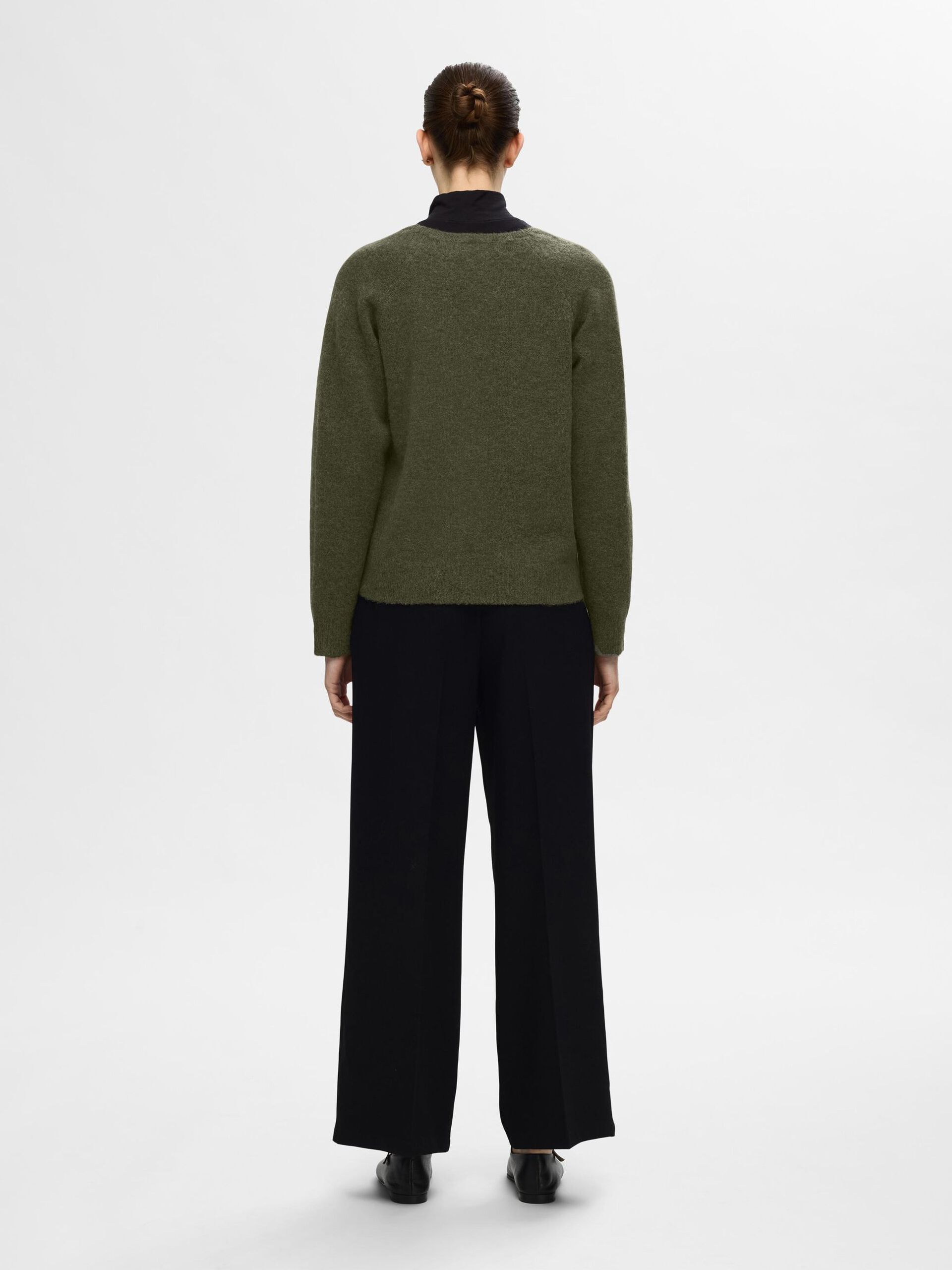 Selected Femme V-neck Knit Sweater Kalamata - 4