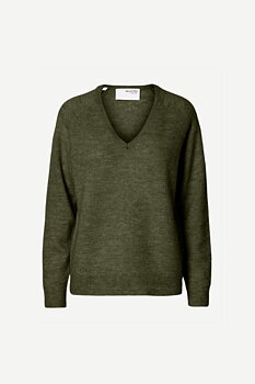 Selected Femme V-neck Knit Sweater Kalamata