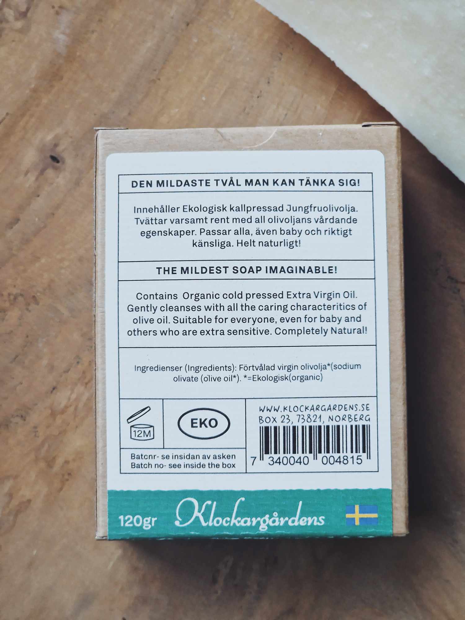 "Milda Olivia" ekologisk olivtvål - Klockargårdens