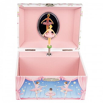 Jewelry Box Pink Ballerina & Roses