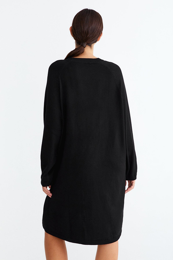 Movesgood - Cara LS  Dress Black - 2