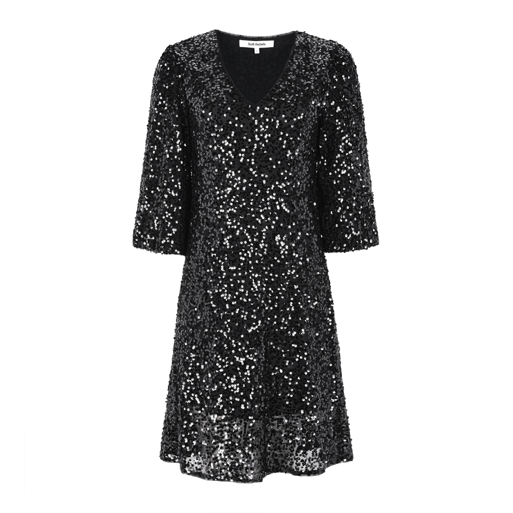 Soft Rebels - Audrey Dress Black - 5