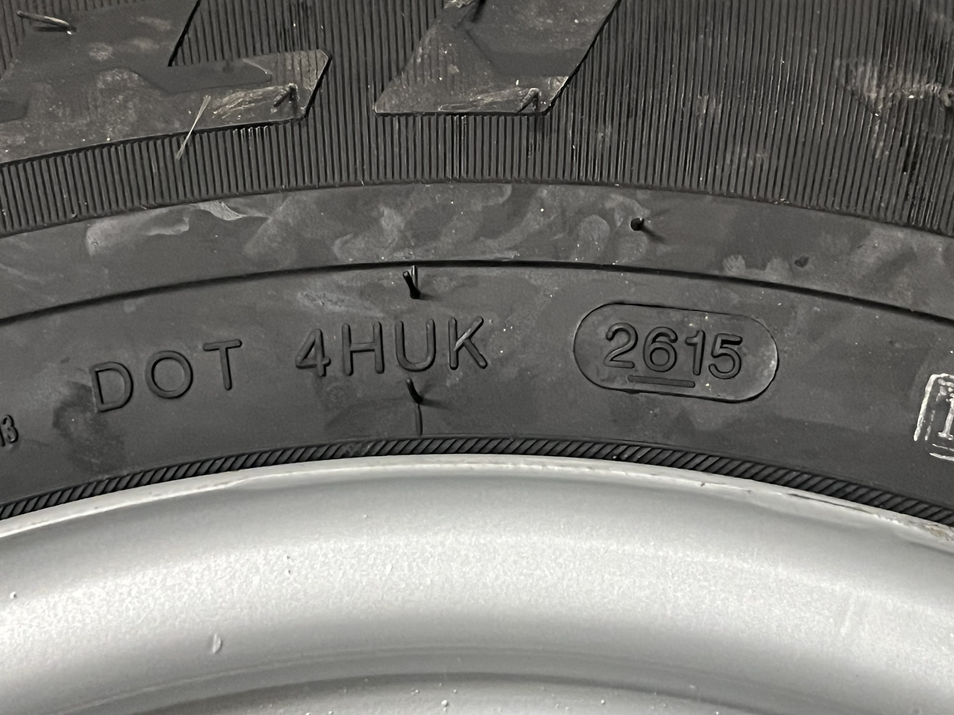 Dubbhjul 155/80 R13  4 bult lagerrensning - 4