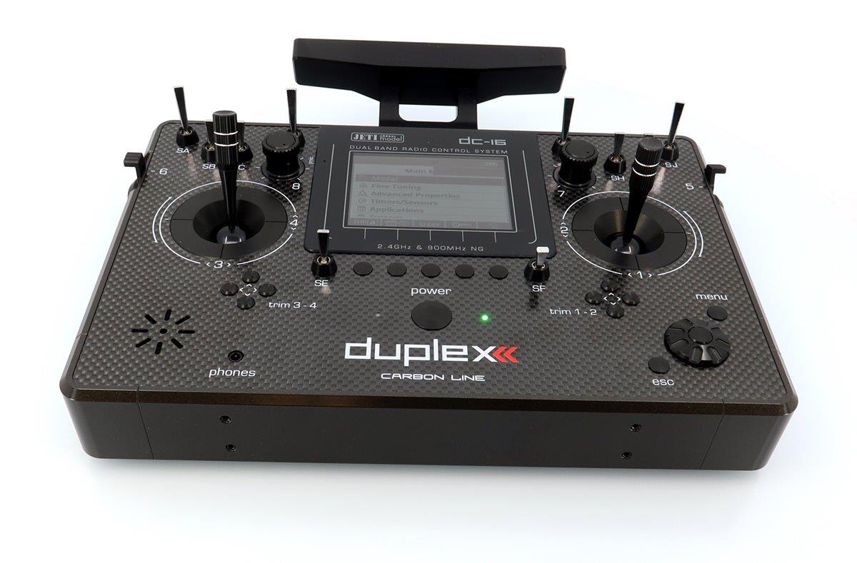JETI Transmitter Duplex DC-16 II.- Carbon Line Black lacquered - 4
