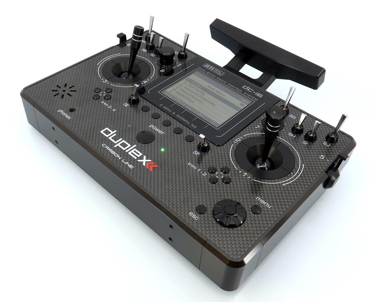 JETI Transmitter Duplex DC-16 II.- Carbon Line Black lacquered - 5