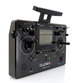 JETI Transmitter Duplex DC-16 II.- Carbon Line Black lacquered