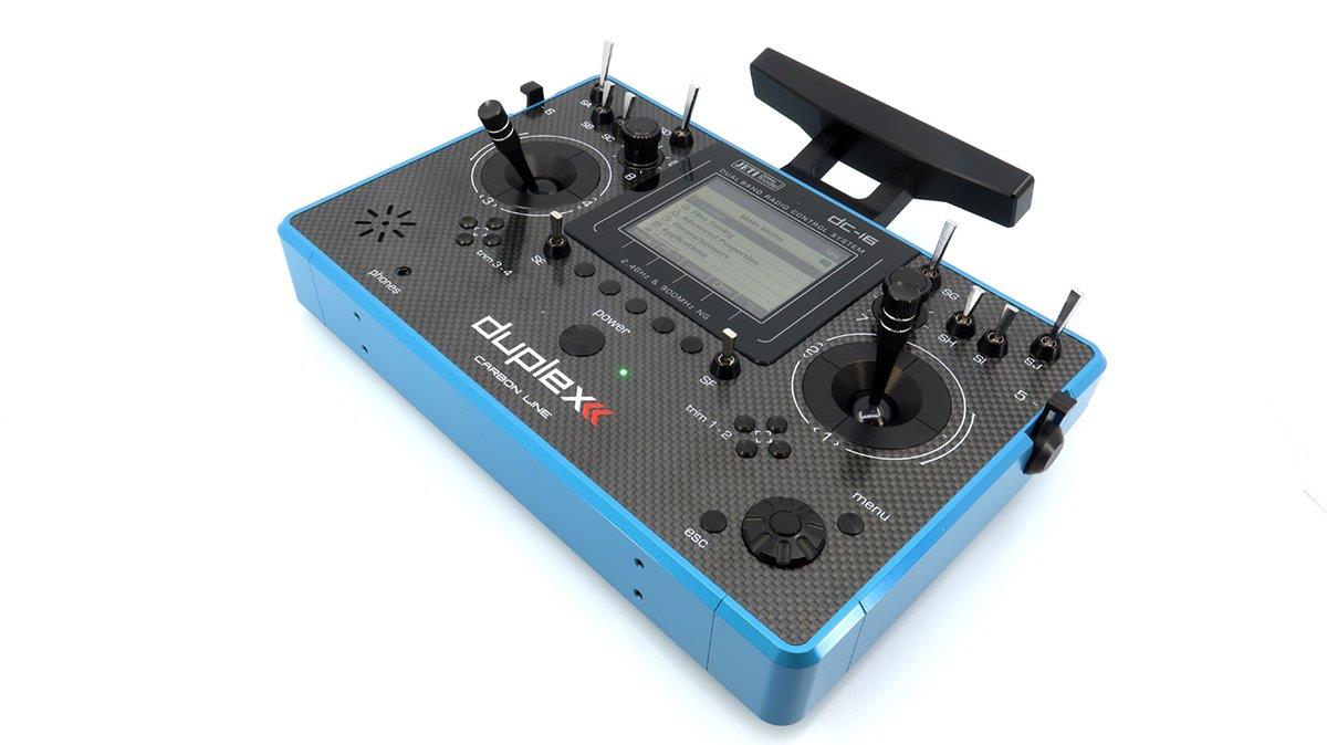 Transmitter Duplex DC-16 II.- Carbon Line Blue lacquered - 4