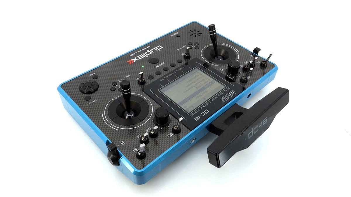 Transmitter Duplex DC-16 II.- Carbon Line Blue lacquered - 7