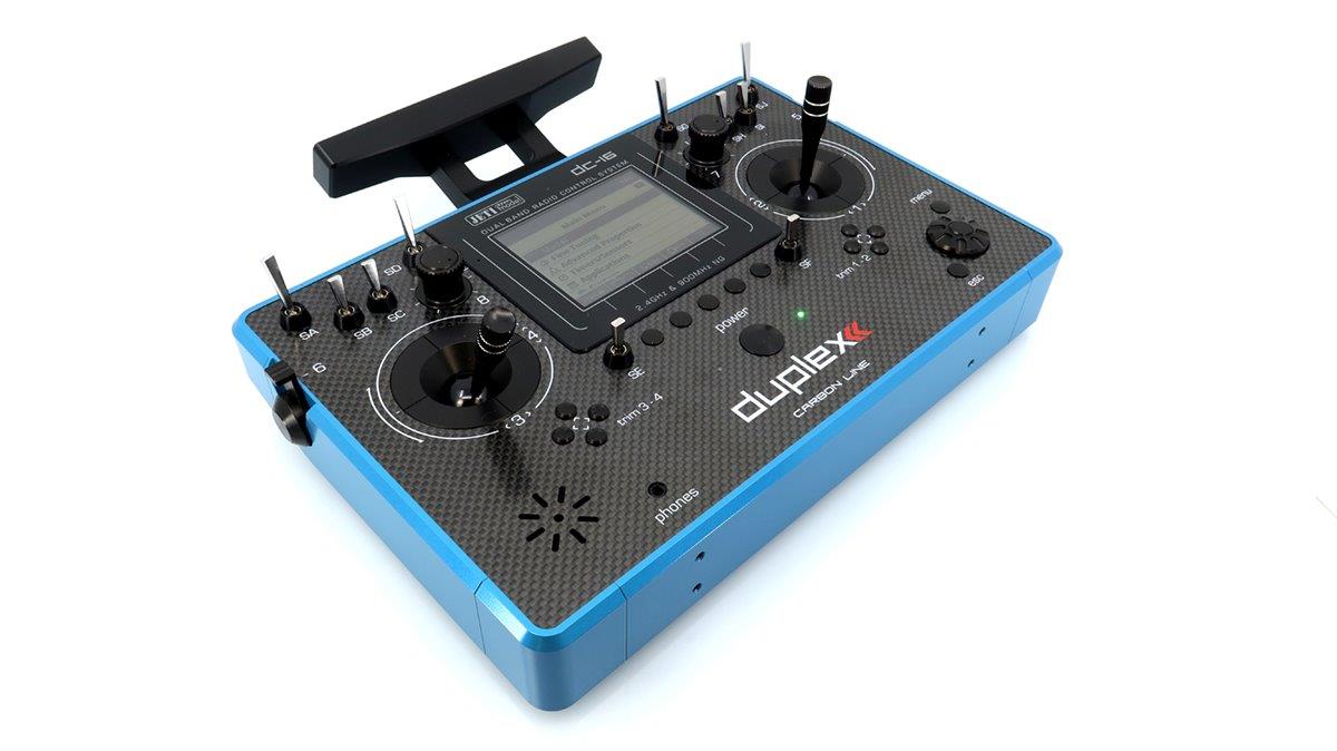 Transmitter Duplex DC-16 II.- Carbon Line Blue lacquered - 5