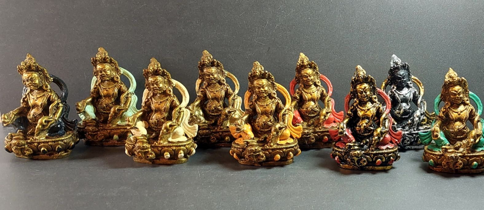 Tibetansk Jambhala ( Bodhisattva) - Gudomen för förmögenhet och rikedom - 10cm