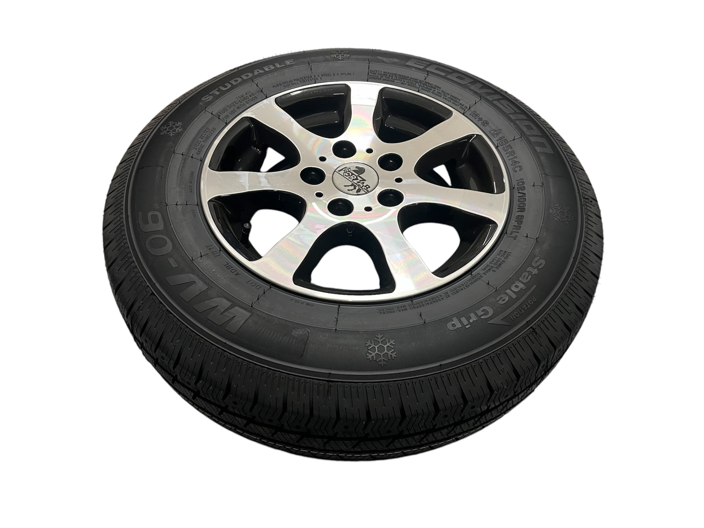 Aluminium Vinterhjul odubbade  185/80 R14 C8 5 Bult