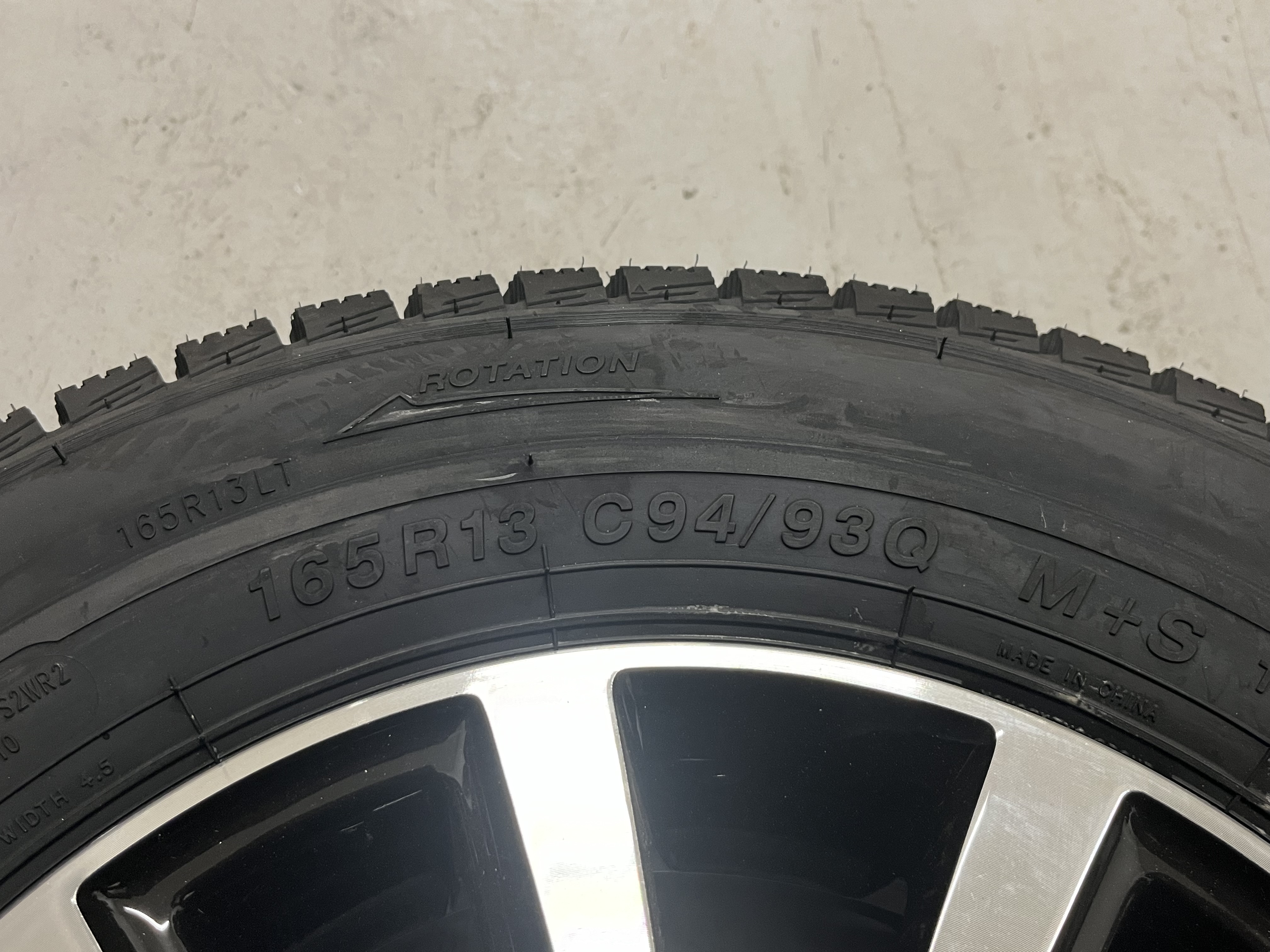 Aluminium Vinterhjul odubbade 165/80 R13 C8 5 Bult - 3