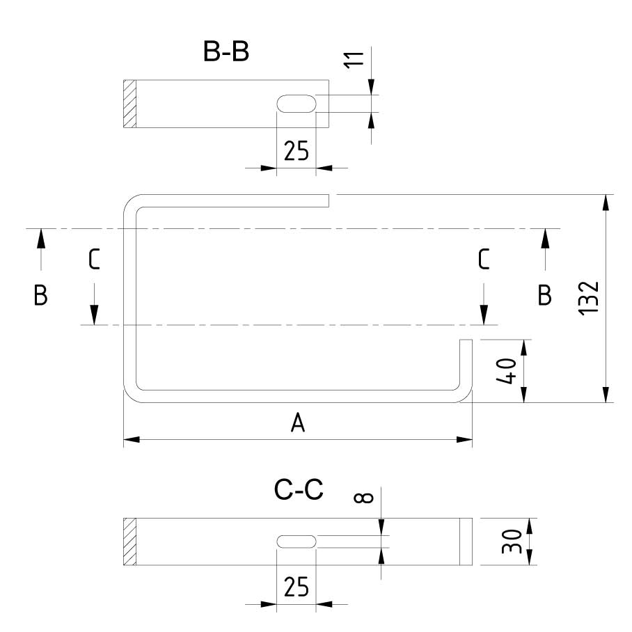 TRAYCO Roof Bracket 130 x 100mm Electro-Galvanized - 2