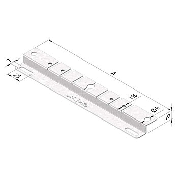 200mm Ground & Wall Bracket Ultra Galva (10pcs)