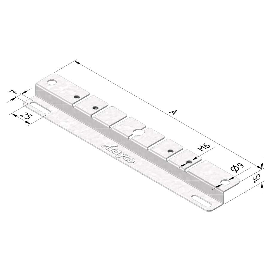 300mm Ground & Wall Bracket Ultra Galva (10pcs)