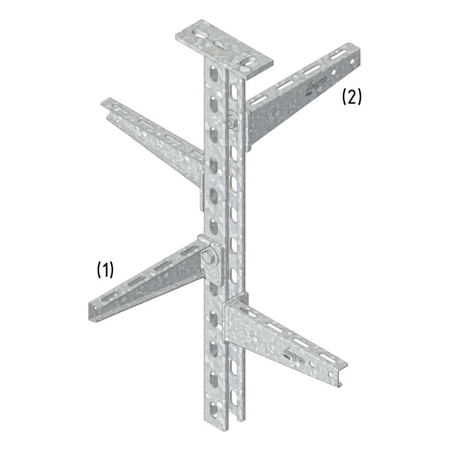 Ceiling pendant 300mm Hot-dip galvanized - Heavy duty - 3