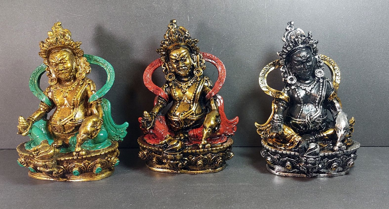 Tibetansk Jambhala ( Bodhisattva) - Gudomen för förmögenhet och rikedom - 16cm - 3