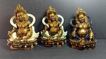 Tibetansk Jambhala ( Bodhisattva) - Gudomen för förmögenhet och rikedom - 16cm