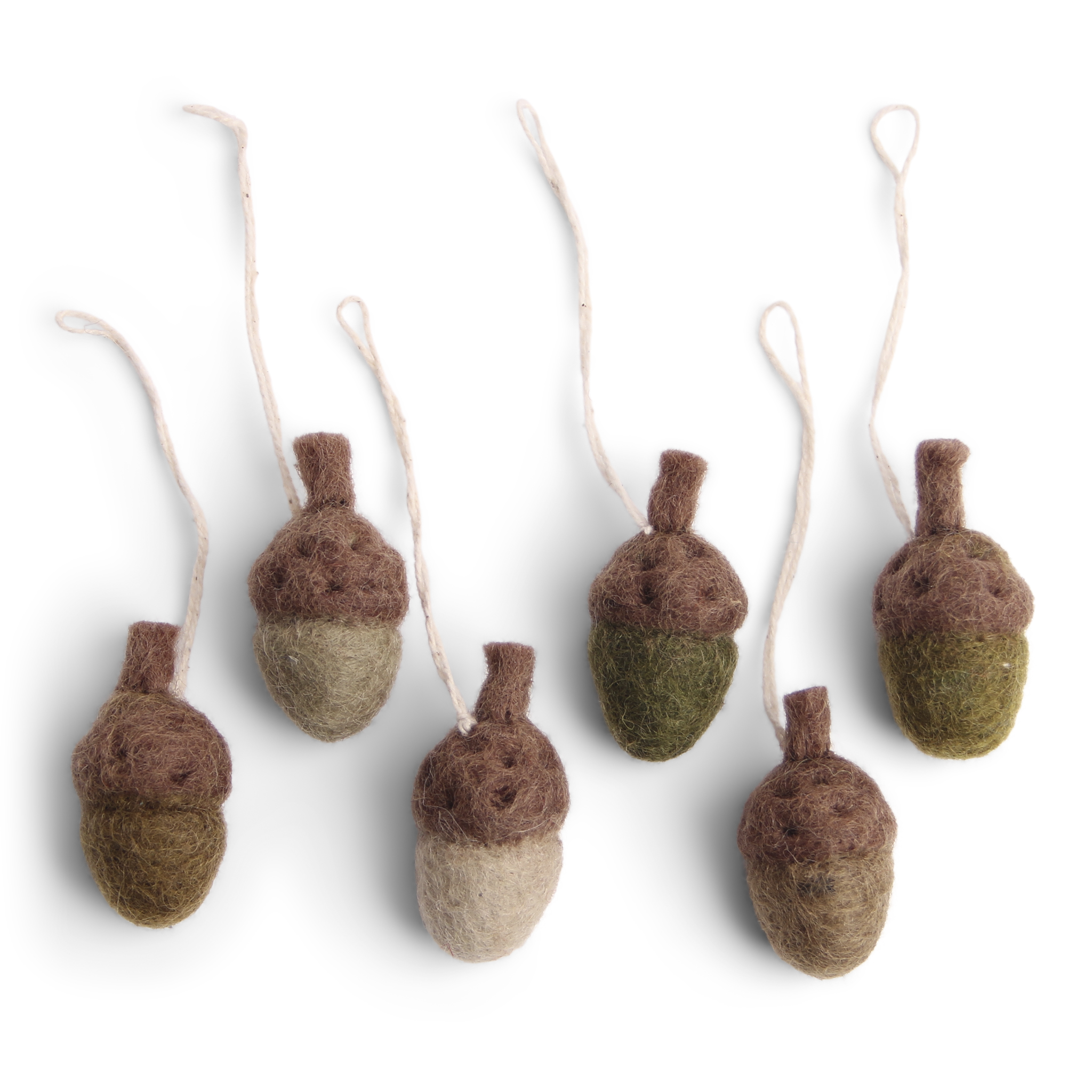 Gry & Sif - Acorns, set of 6, green - 2