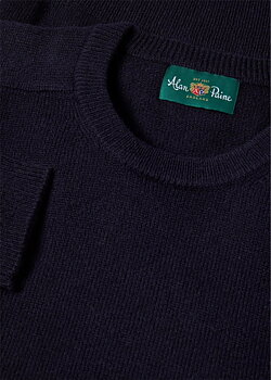 Tröja rund-hals navy från Alan Paine