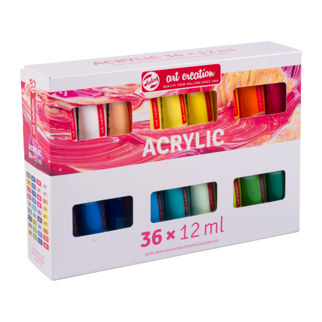 Talens Art Creation Acrylic Colour Set 36 x 12 ml