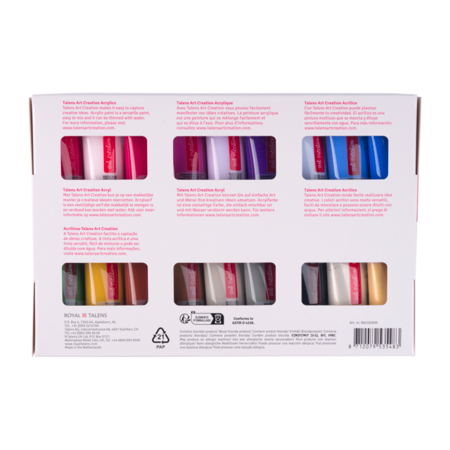 Talens Art Creation Acrylic Colour Set 36 x 12 ml - 13