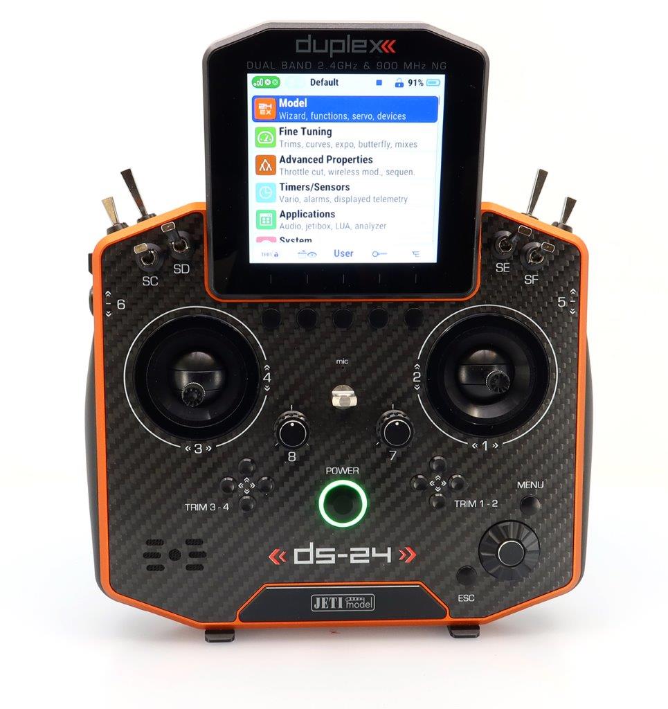 JETI Duplex DS-24 II - Carbon Line Orange anodized - 2