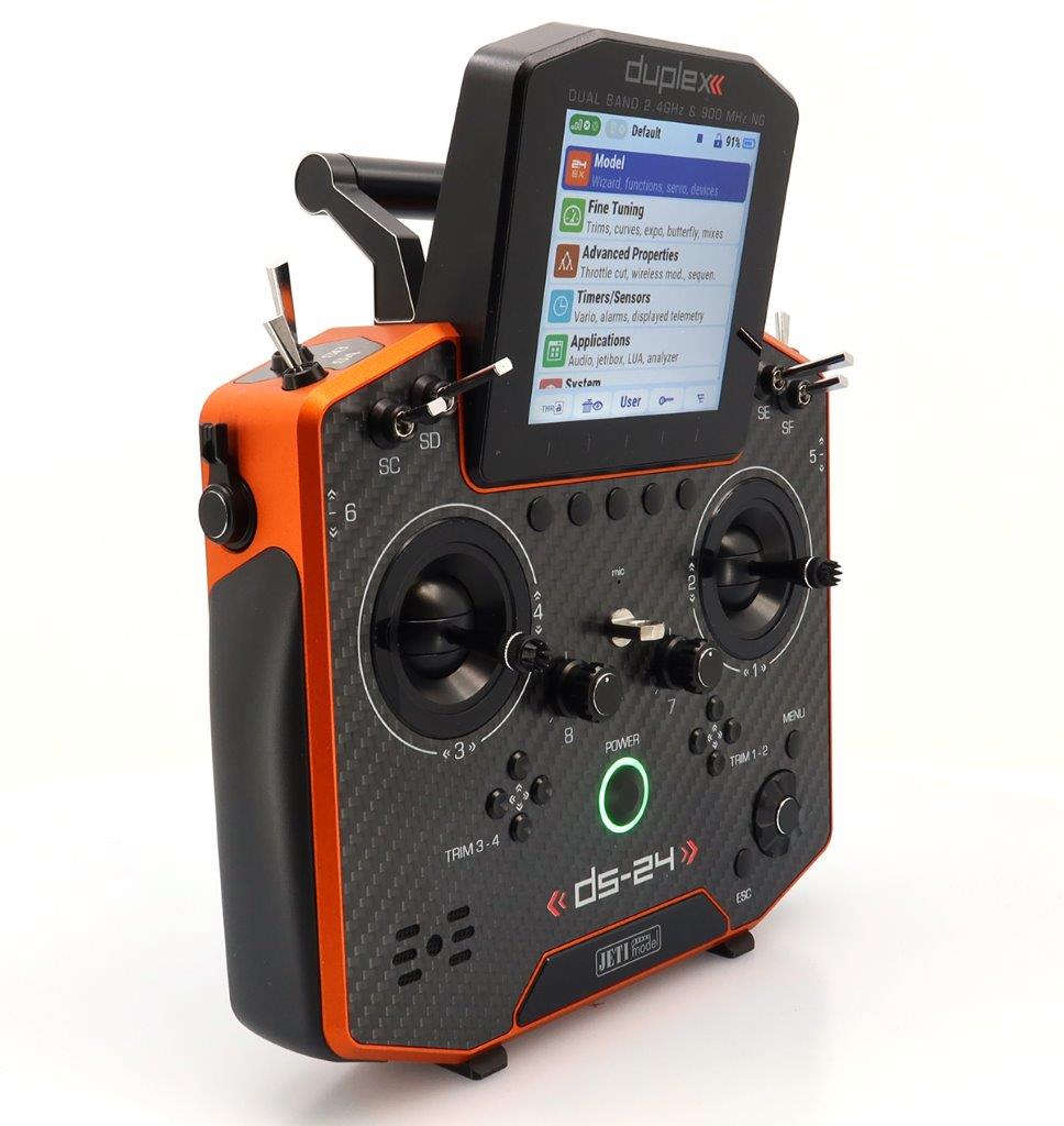 JETI Duplex DS-24 II - Carbon Line Orange anodized - 3
