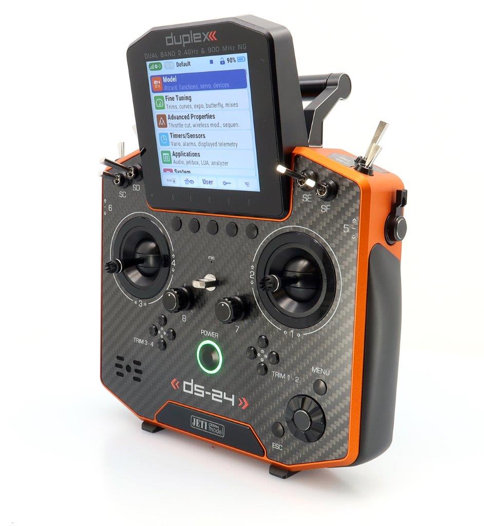 JETI Duplex DS-24 II - Carbon Line Orange anodized