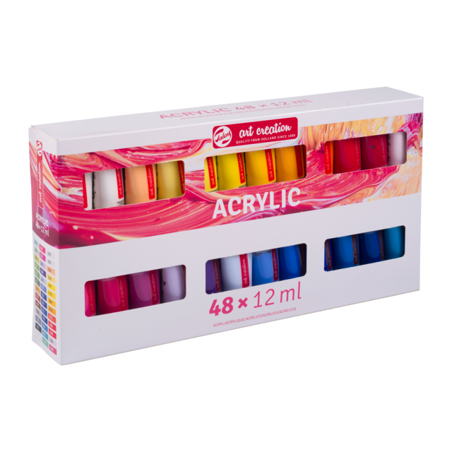 Talens Art Creation Acrylic Colour Set 48 x 12 ml