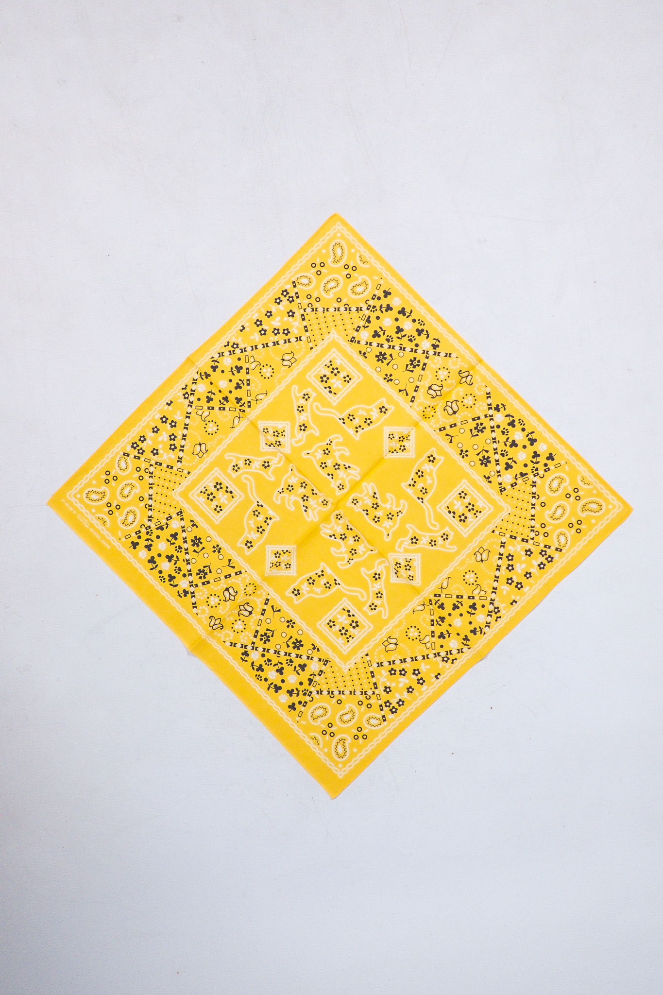 TCB Jeans - Two Cats Bandana Yellow - 2