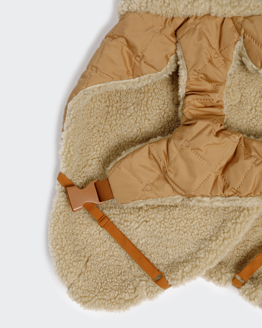 PAIKKA Quilted Sherpa Jacket- Camel - Quilted 