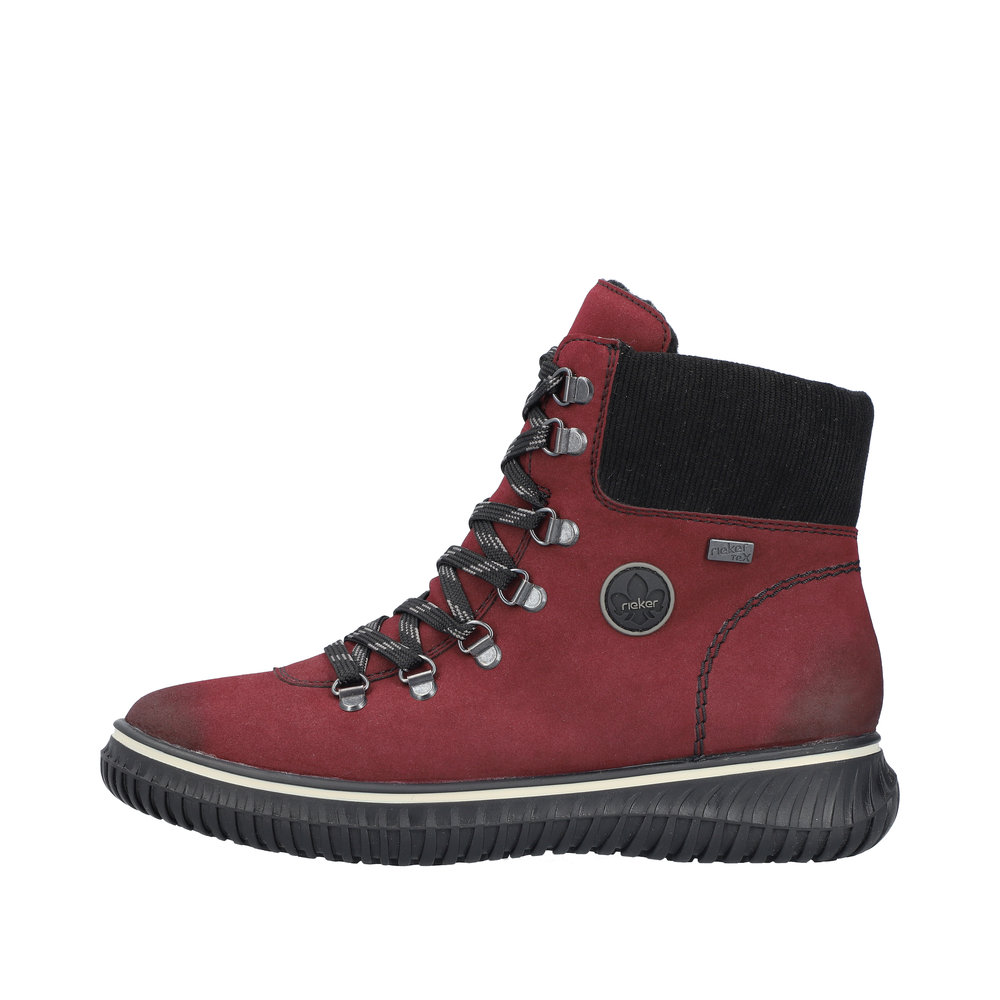 Rieker Damboots Varmfodrad Röd - 5