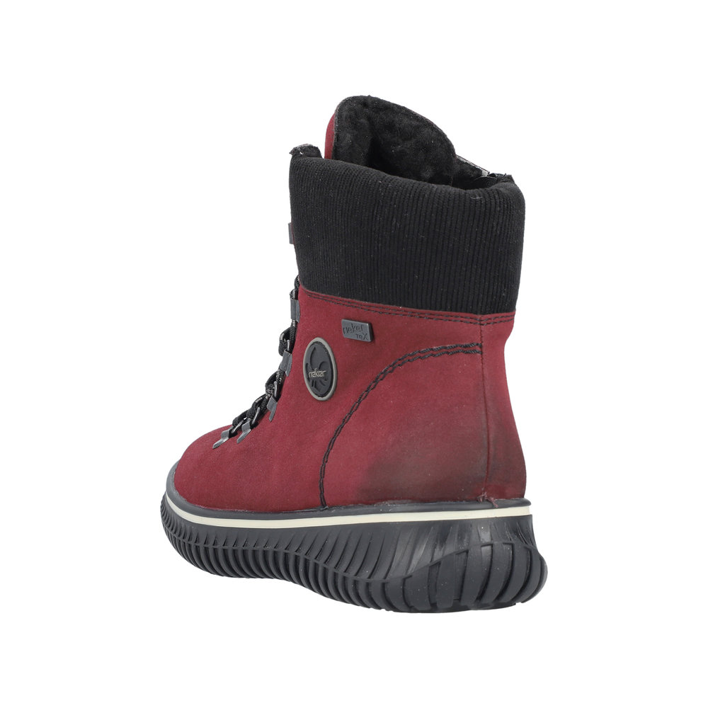 Rieker Damboots Varmfodrad Röd - 3