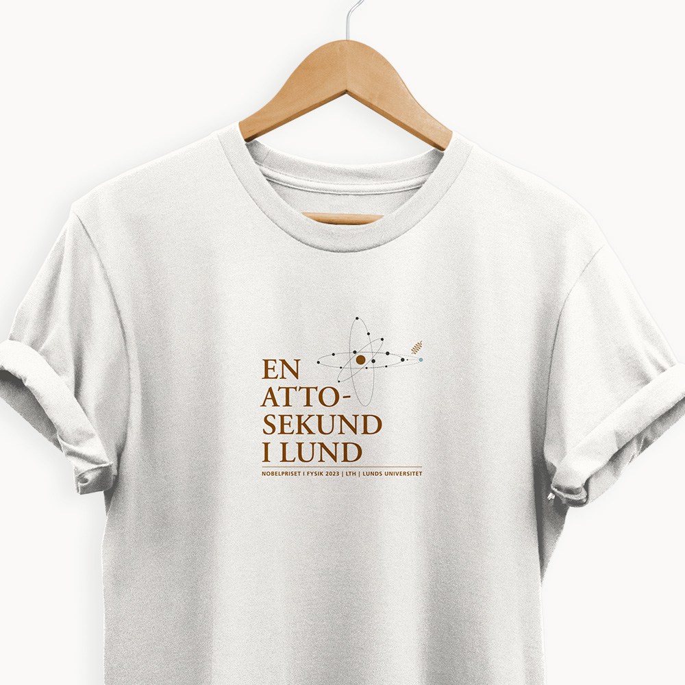 T-shirt, "En attosekund i Lund"