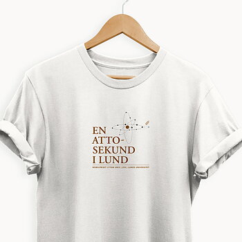 T-shirt, "En attosekund i Lund"