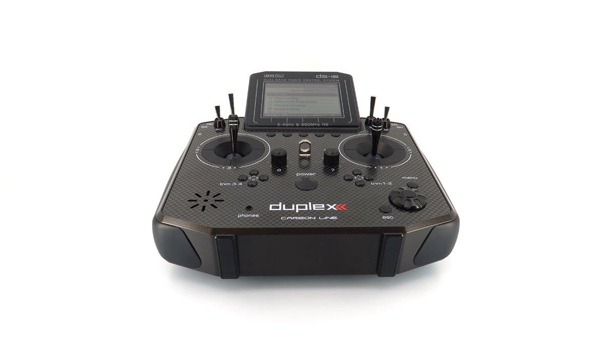 JETI Transmitter Duplex DS-16 II.- Carbon Line Black Lacquered - 2