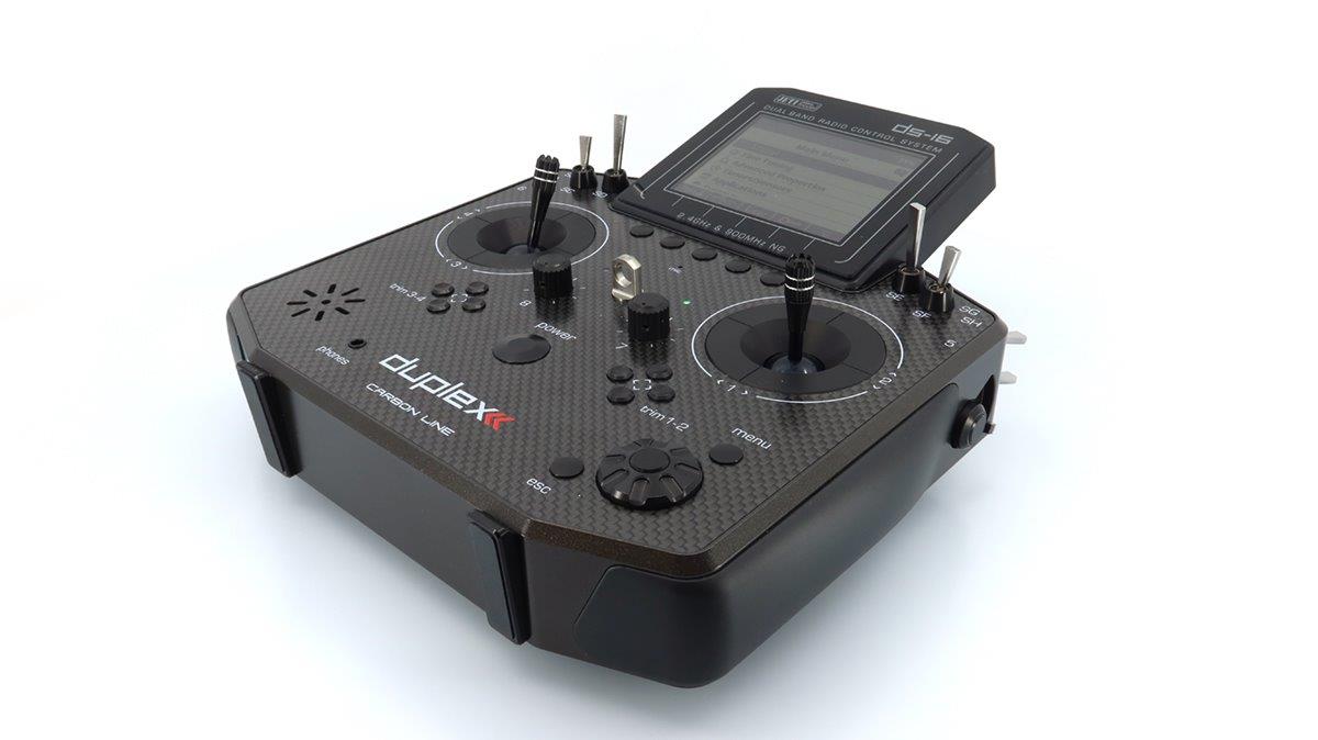 JETI Transmitter Duplex DS-16 II.- Carbon Line Black Lacquered - 8