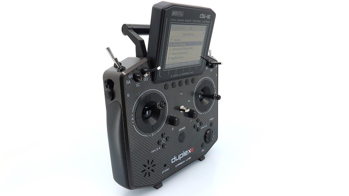 JETI Transmitter Duplex DS-16 II.- Carbon Line Black Lacquered