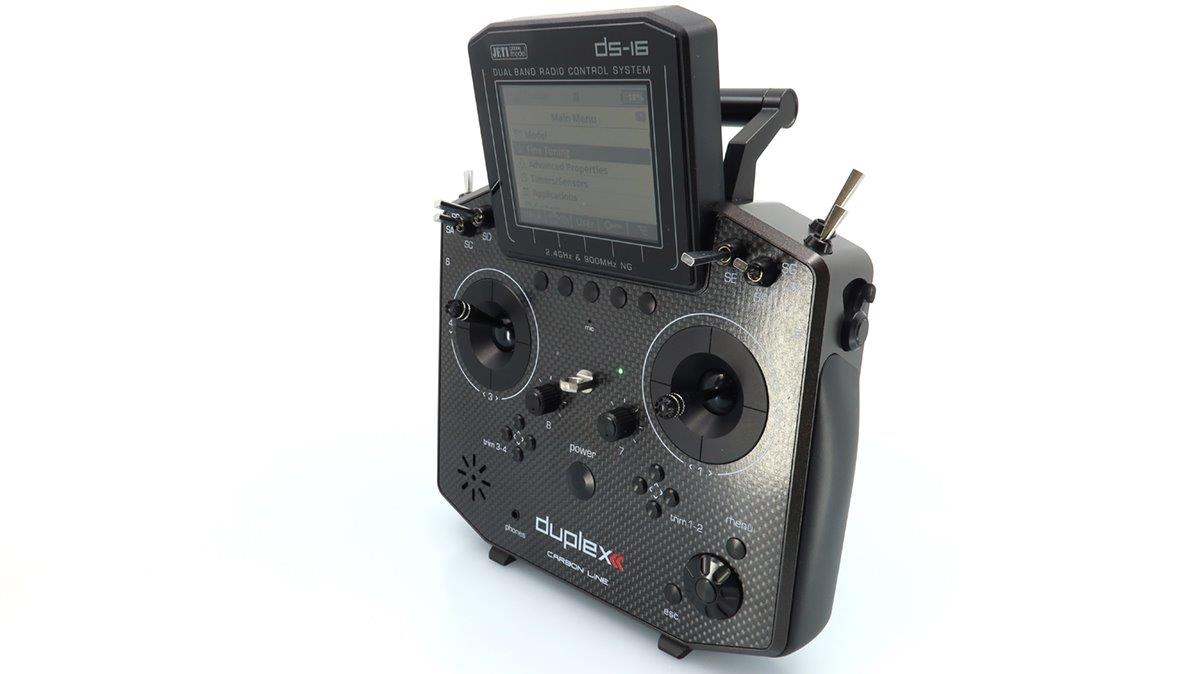JETI Transmitter Duplex DS-16 II.- Carbon Line Black Lacquered - 13