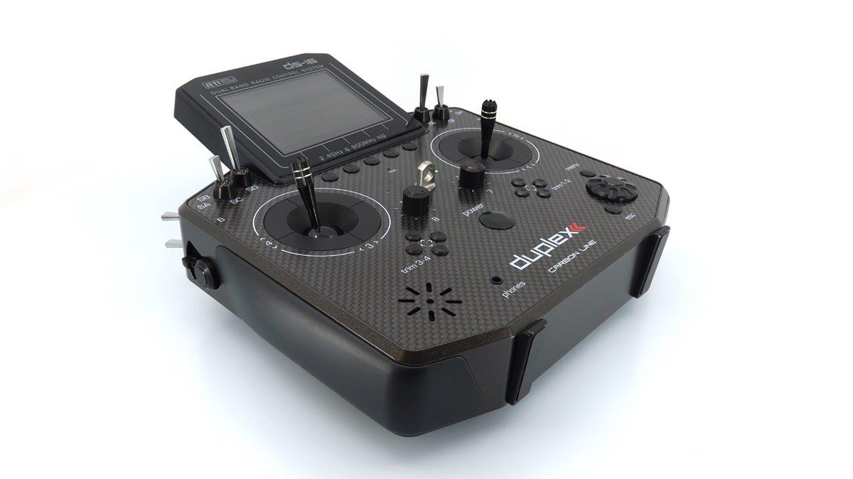 JETI Transmitter Duplex DS-16 II.- Carbon Line Black Lacquered - 9