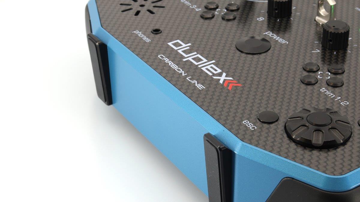 JETI Transmitter Duplex DS-16 II.- Carbon Line Blue Lacquered - 9