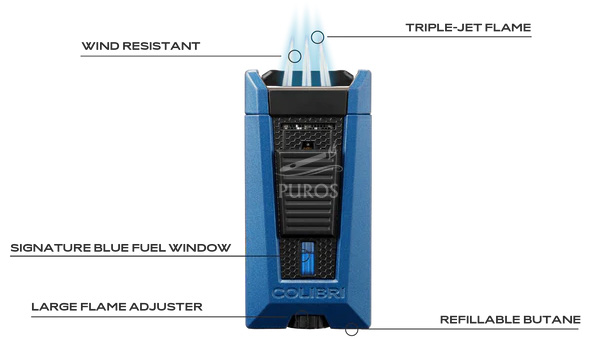 Colibri Stealth III Jet Lighter Features