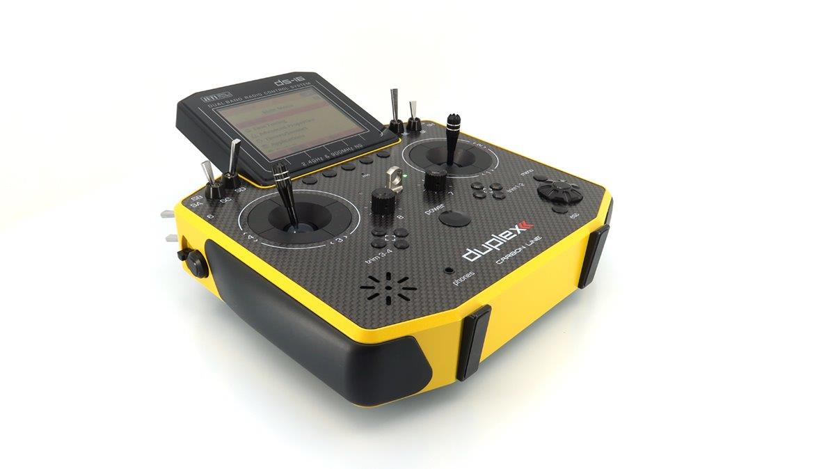 JETI Transmitter Duplex DS-16 II.- Carbon Line Yellow Lacquered - 2