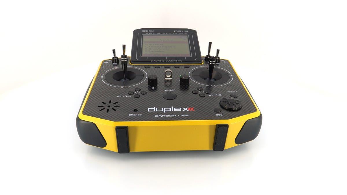 JETI Transmitter Duplex DS-16 II.- Carbon Line Yellow Lacquered