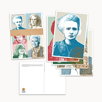 Postcards 6-pack, Five of the Foremost in Physics
