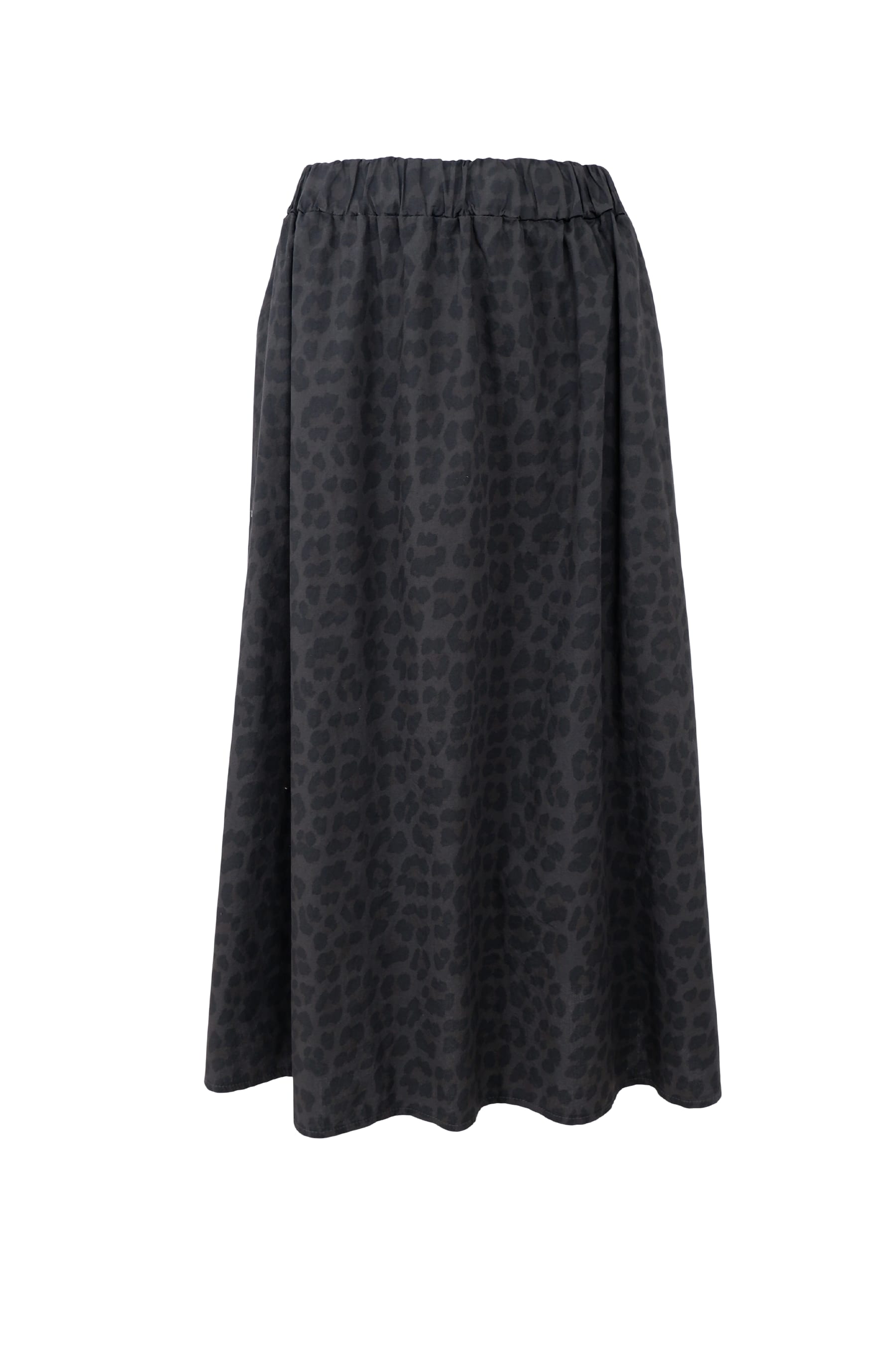 Black Colour - Abbie Skirt Grey Leopard - 4