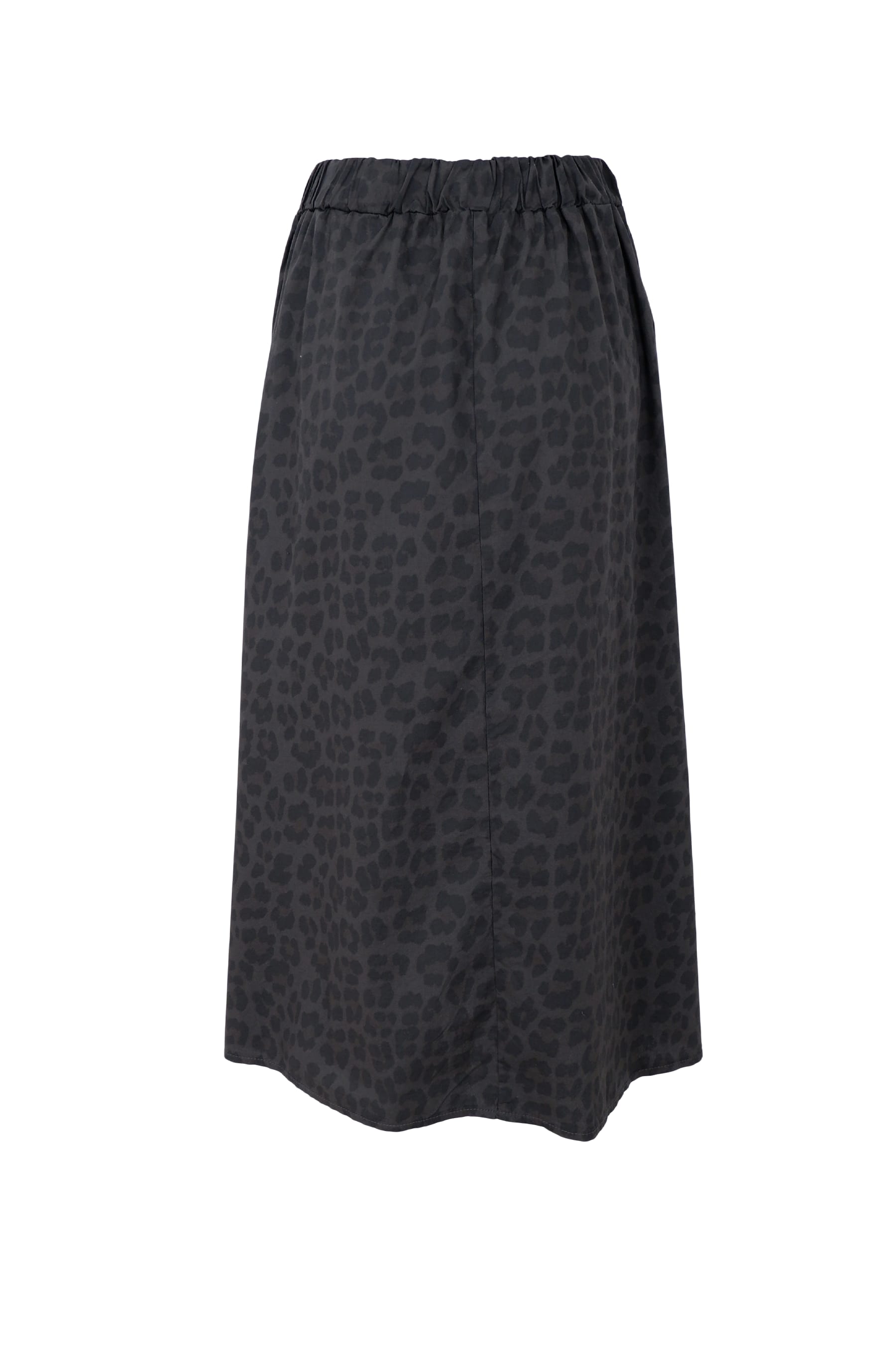 Black Colour - Abbie Skirt Grey Leopard