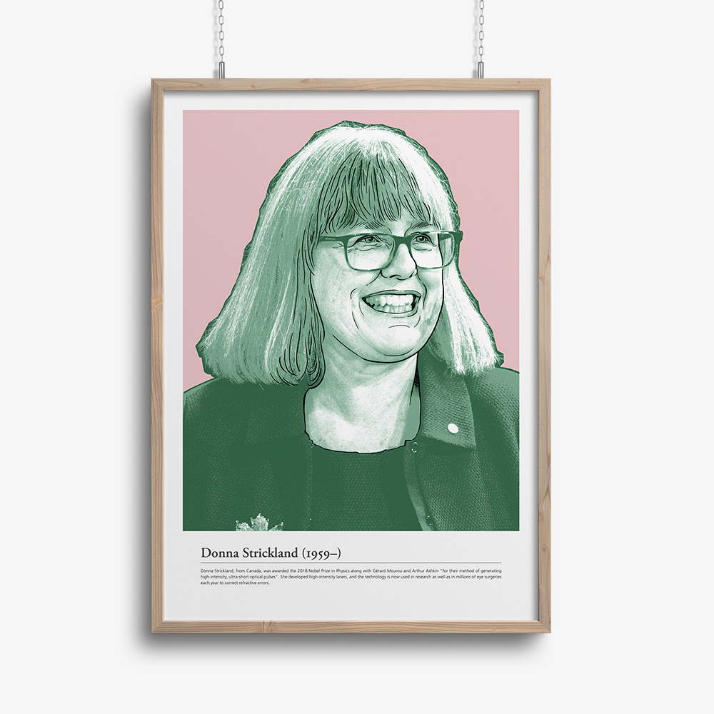 Poster, Donna Strickland, Five of the Foremost in Physics